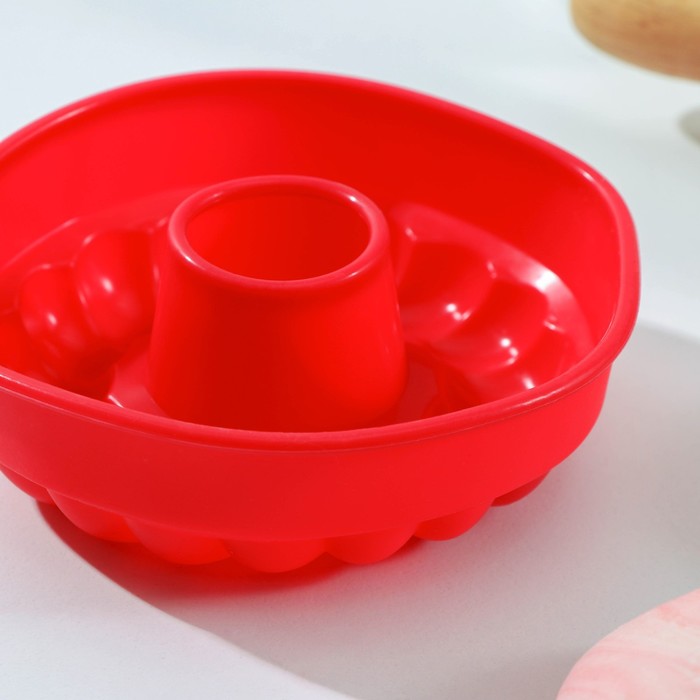 Форма для выпечки "Немецкий кекс. Косичка" 11х3,5 см , цвета МИКС