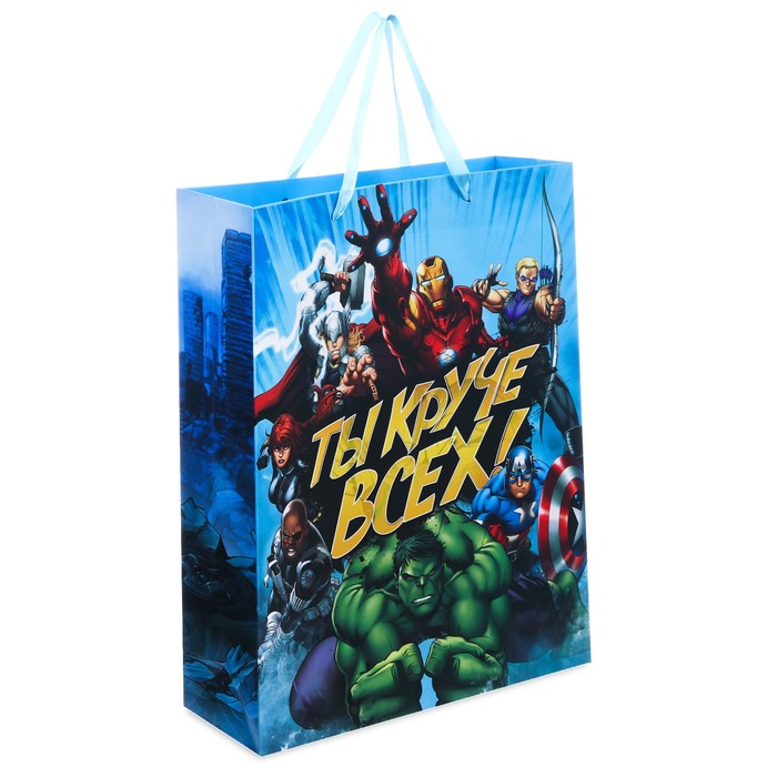 Пакет ламинат вертикальный "Ты круче всех",23 х 27 см, + мини-открытка