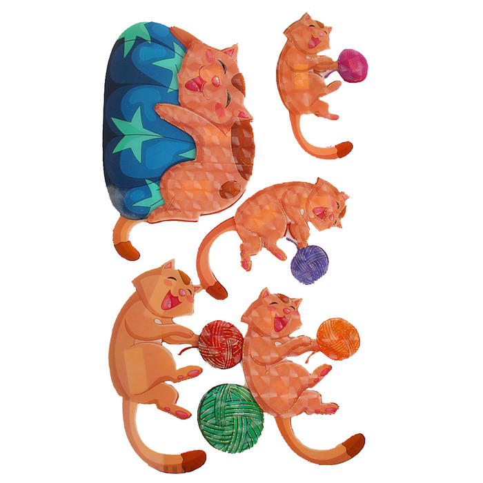 Наклейка интерьерная 5D "Семейная прогулка", микс