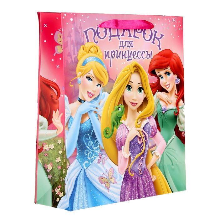 Пакет ламинат с открыткой-игрой "Подарок для принцессы", Принцессы