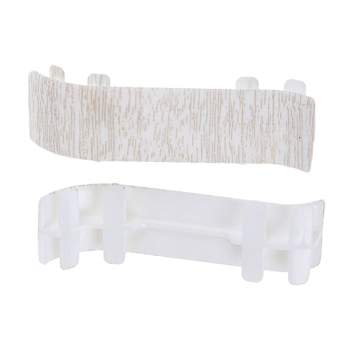 Соединитель для плинтуса 55 "Идеал Комфорт" Ясень белый