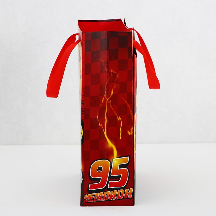 Пакет ламинат с открыткой-игрой "С Днем рождения чемпион", Тачки