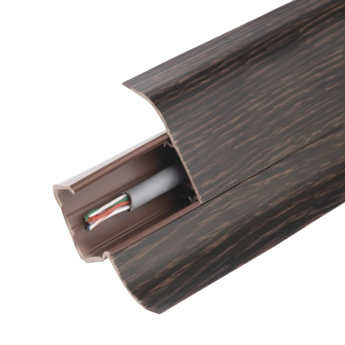 Плинтус с кабель-каналом 4,5х2,1х250 см "Идеал Альфа" Венге