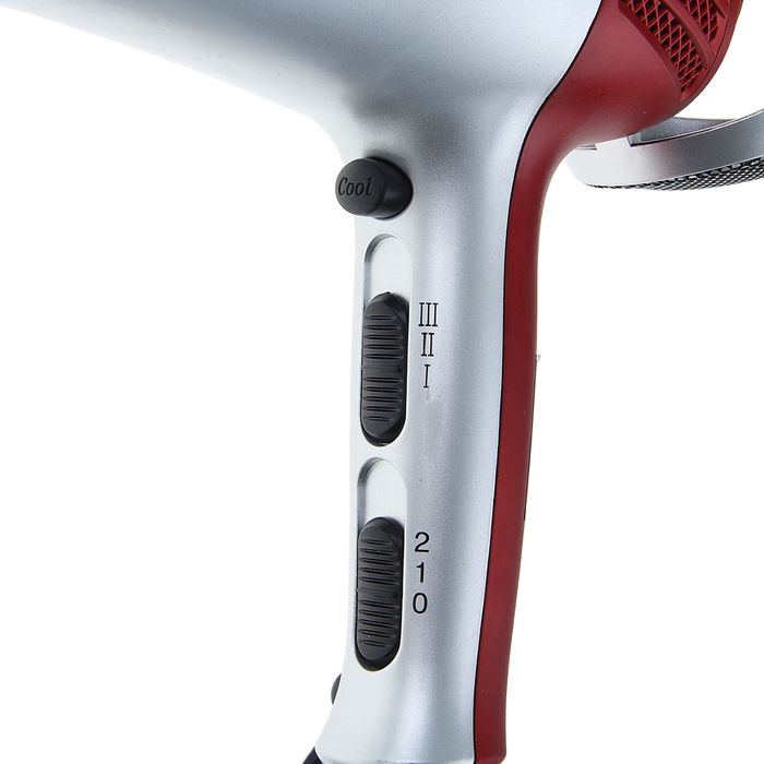 Фен для волос Galaxy GL 4307, 2000 Вт, 2 скорости, 3 температурных режима, ионизация