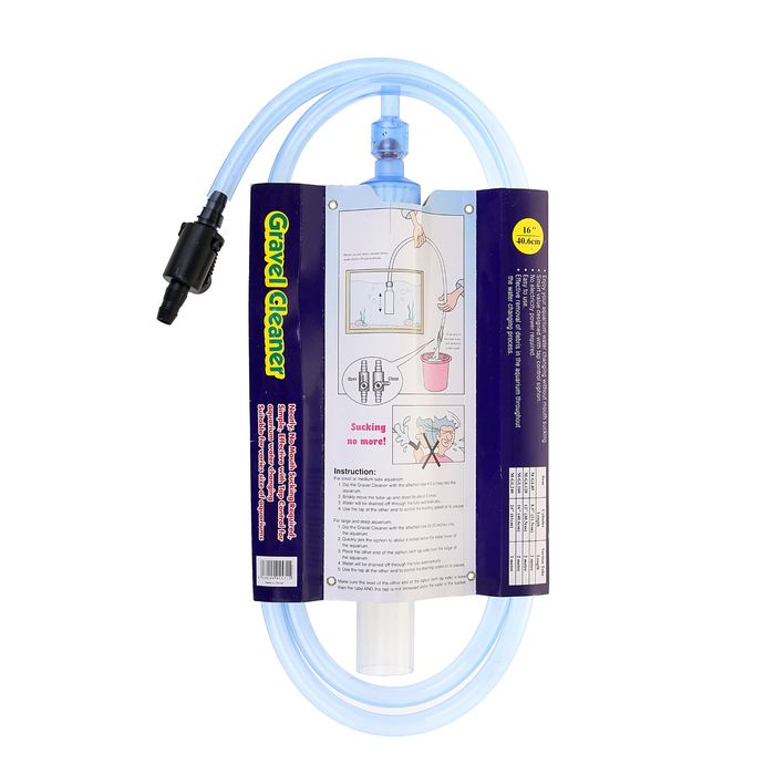 Сифон с клапаном Gravel Vacuum Cleaner 16",высота 40см (KW)