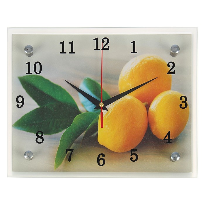 Часы настенные, серия: Кухня, Лимонный аромат, 20х25 см часы картина настенные серия кухня чашка кофе 20х25 см