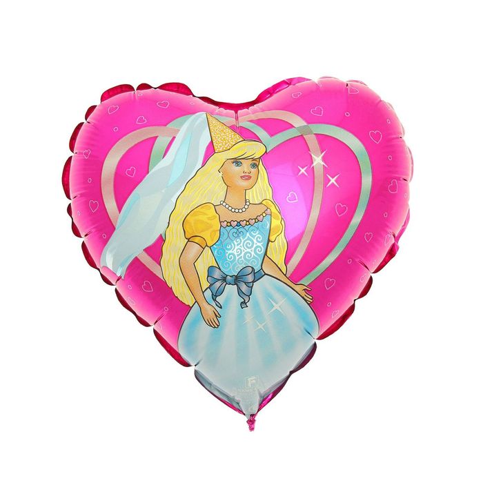Шар фольгированный 9" "Танцовщица", сердце