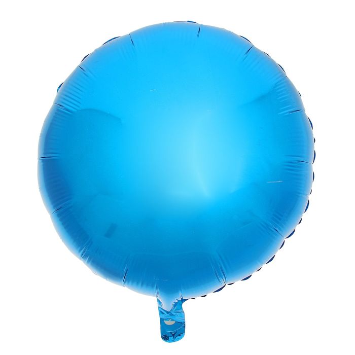 Шар фольгированный 18", круг, металл, цвет синий
