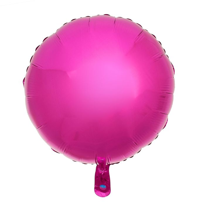 Шар фольгированный 18", круг, металл, цвет пурпурный