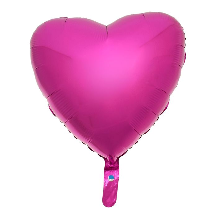 Шар фольгированный Сердце 18" Металл Пурпурный б/рис ФМ