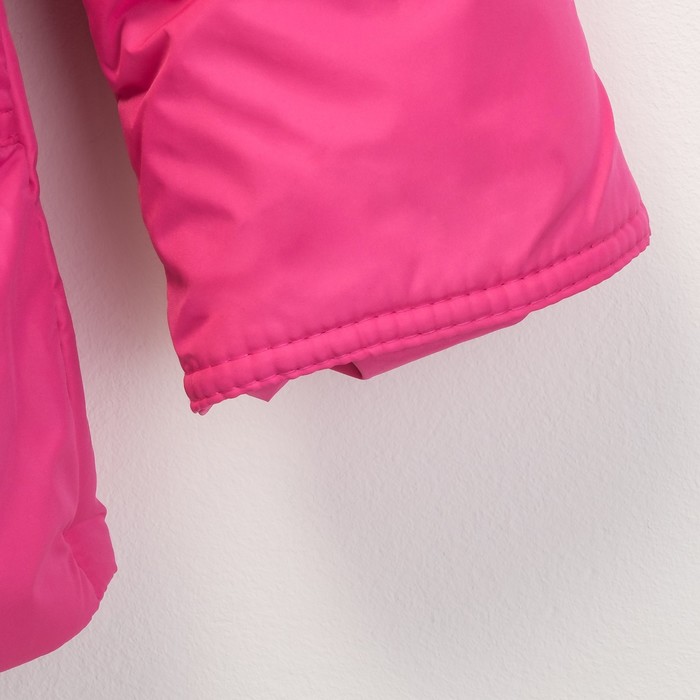 Пальто для девочки "Рюши", рост 134 см, цвет розовый