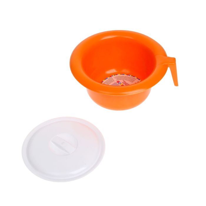 Горшок детский с крышкой, цвет оранжевый