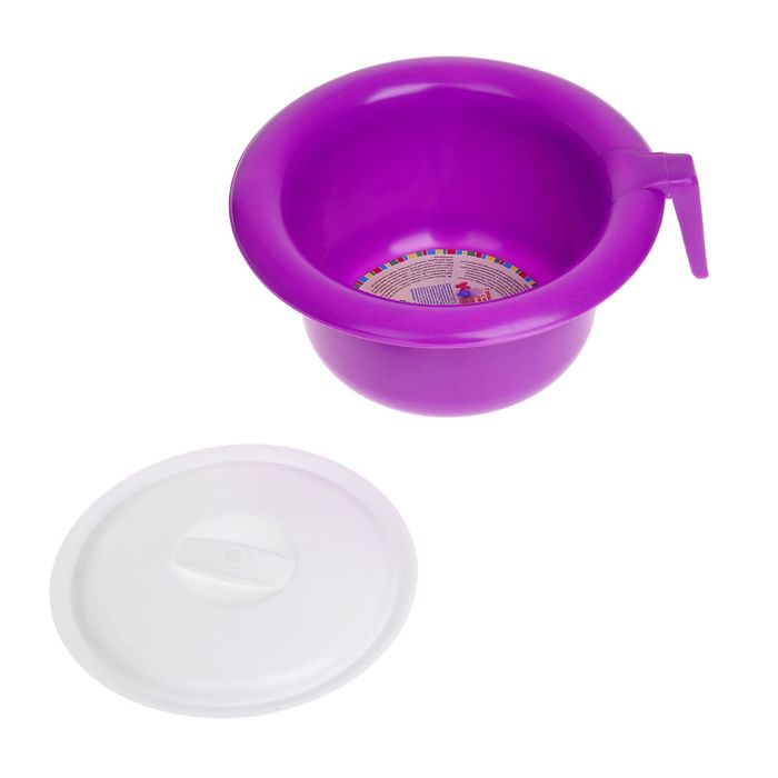Горшок детский с крышкой, цвет сиреневый