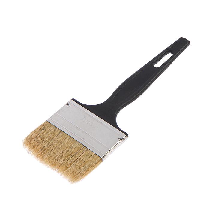 Кисть плоская "АКОР" Стандарт, 70х6 мм, ручка пластик, натуральная щетина