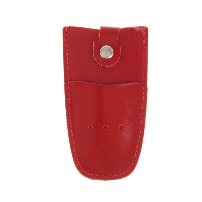 Футляр для ключе, кольцо, цвет красный