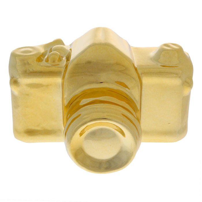 Сувенир керамика "Золотой фотоаппарат" 11,8х16,5х10 см