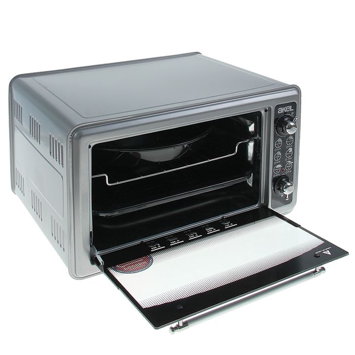 Электрическая духовка Akel AF-720, 36 л, 1300 Вт, металлик