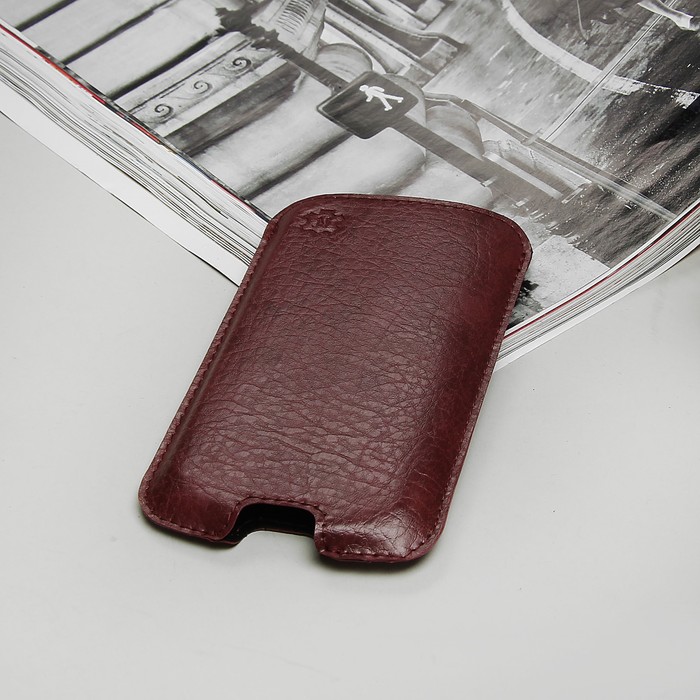 Чехол-кармашек "Norton" для телефона Lenovo, цвет бордовый