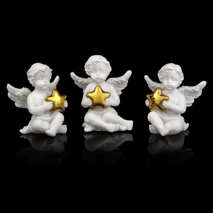 Сувенир "Ангелочек с золотой звездой" МИКС
