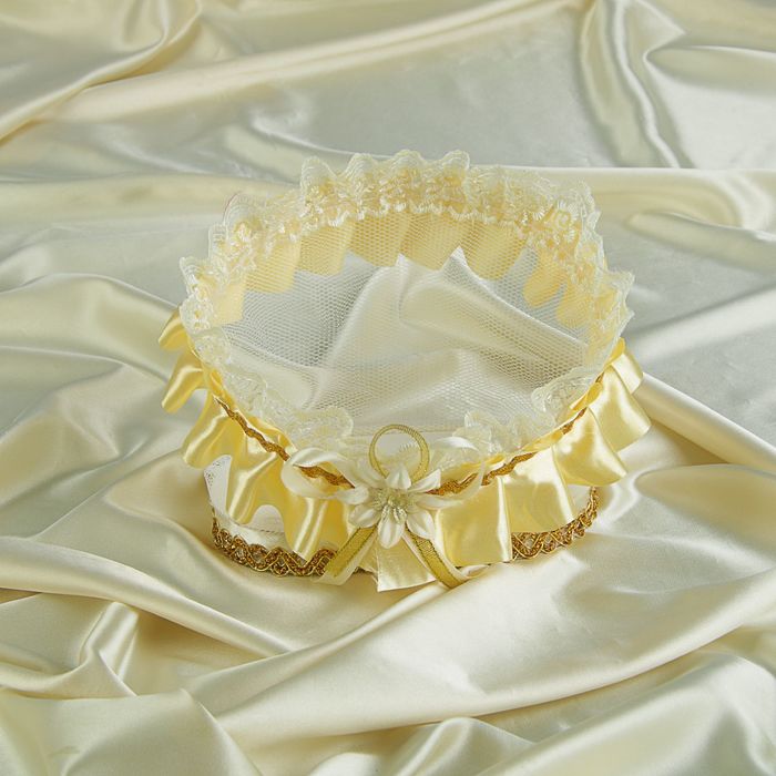 Корзинка для шампанского ладья золотая