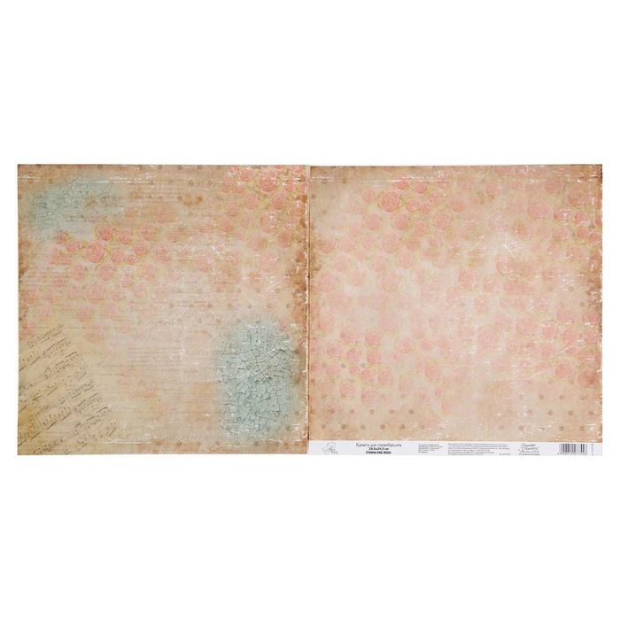 Бумага для скрапбукинга "Очарование повседневности" 30,5 х 30,5 см 180 г/м