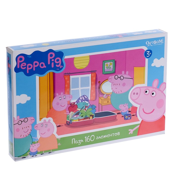 Пазлы "Свинка Пеппа: Осеняя прогулка в лесу", 160 элементов