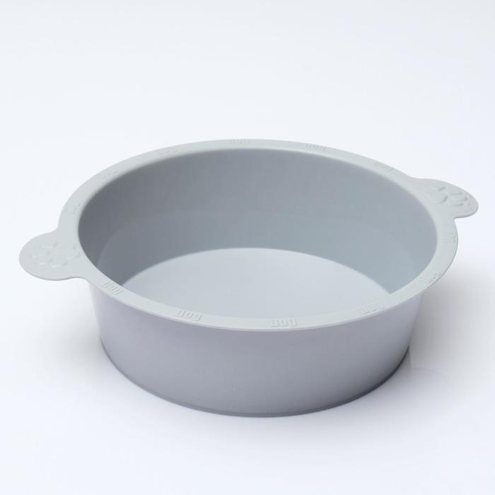 Миска для собак, круглая, 3л,