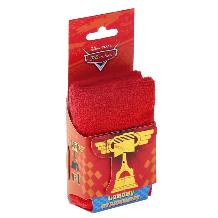 Полотенце в открытке "Самому отважному", Тачки