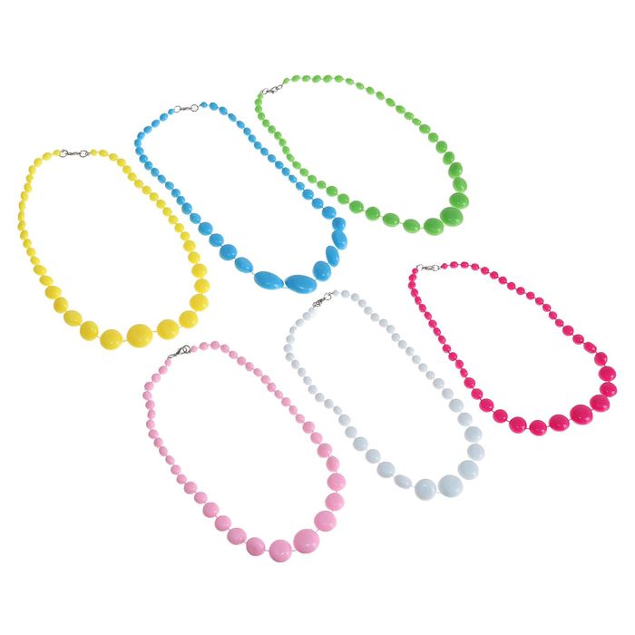 Бусы "Невесомость" шар на увеличение. галтовка, цвет МИКС, 45см