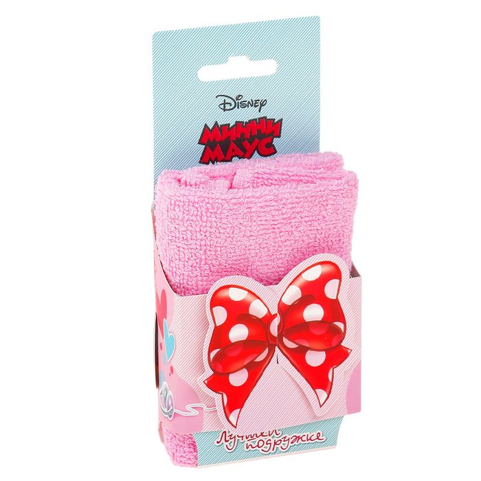 Полотенце в открытке "Лучшей подружке", Минни Маус