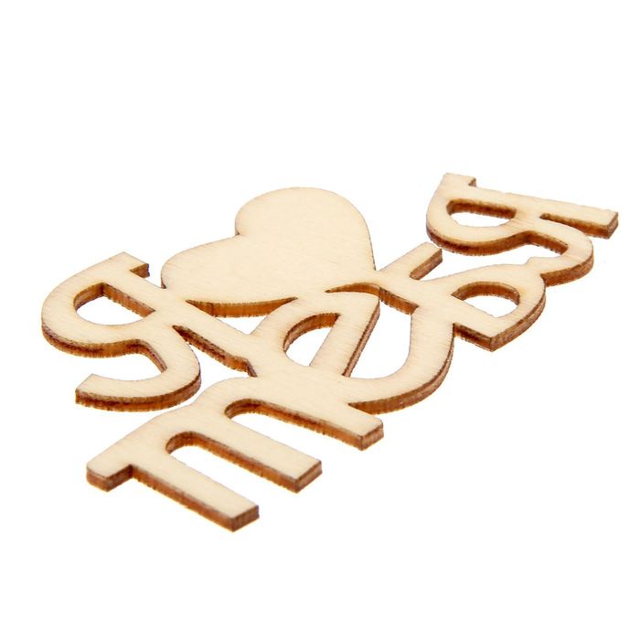 Набор декоративных элементов (2шт) "Ты и Я", 9,5 х15 см