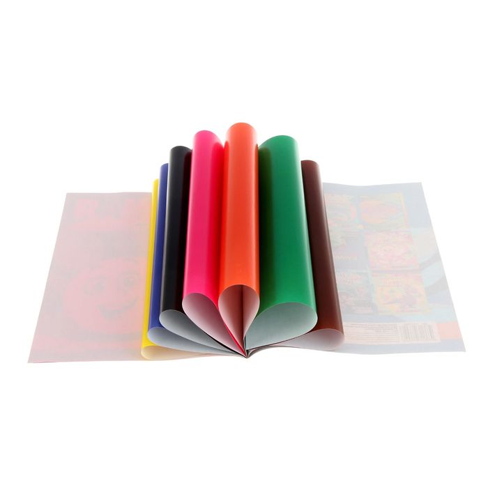 Бумага цветная А4, 8 листов, 8 цветов "Супер", мелованная