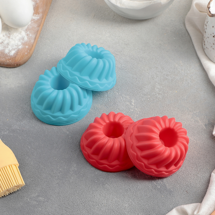 Набор форм для выпечки "Пальчики оближешь", 6 шт, цвета МИКС