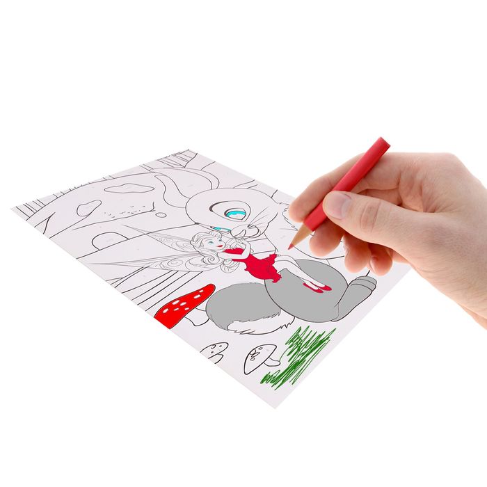 Раскраска по номерам "Розетта", Феи (карандаши 10 шт., точилка, бонус) 21*30 см