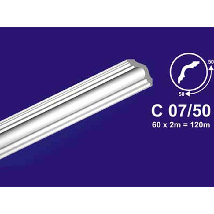 Плинтус потолочный "Градиент" 50х50х2000