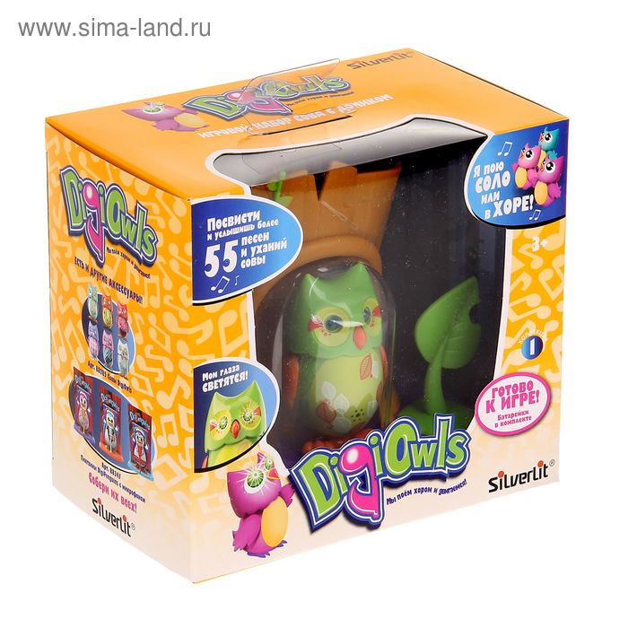 

Интерактивная игрушка DigiOwls "Сова с домиком", цвета МИКС