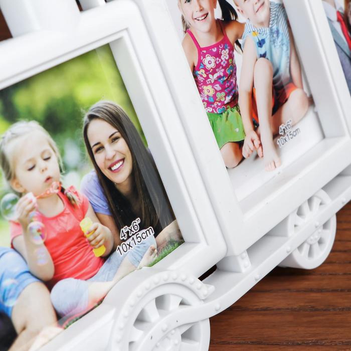 Фоторамка "Паровозик" на 3 фото 10х15 см