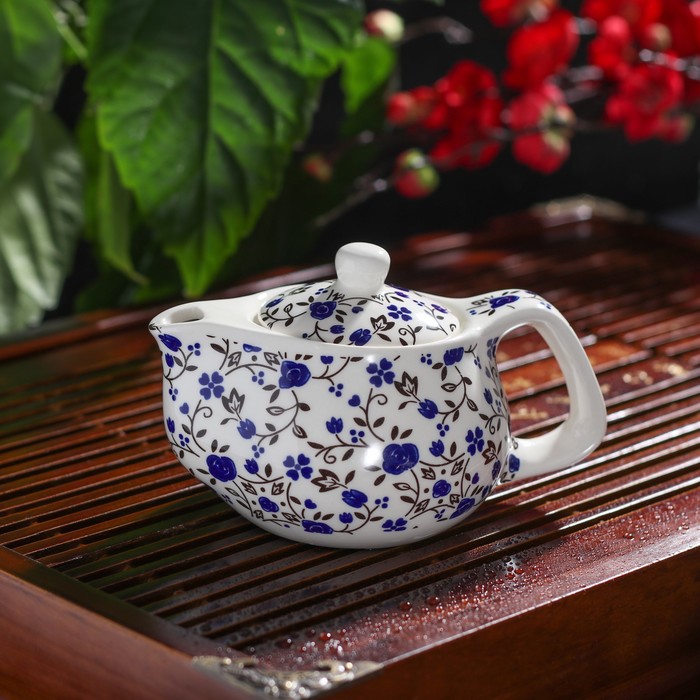 Чайник заварочный 250 мл "Цветочные мотивы", цвет МИКС
