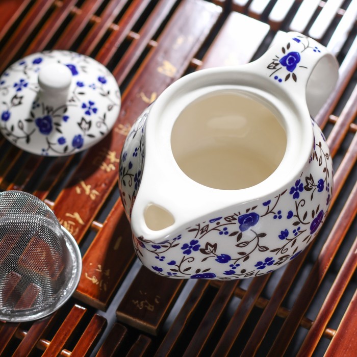 Чайник заварочный 250 мл "Цветочные мотивы", цвет МИКС