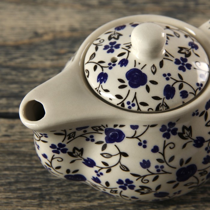 Чайник заварочный 250 мл "Цветочные мотивы", цвет МИКС