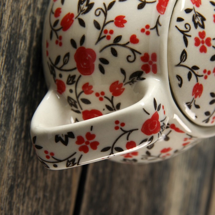 Чайник заварочный 250 мл "Цветочные мотивы", цвет розовый