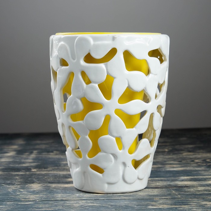 Кашпо "Вензель" конус, среднее, микс