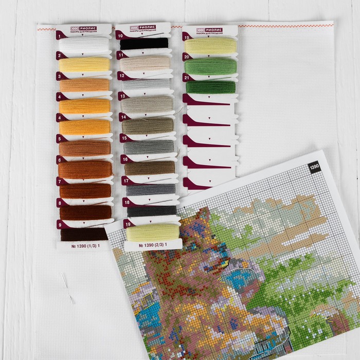 Набор для вышивания крестиком "Собаки: нежный возраст"