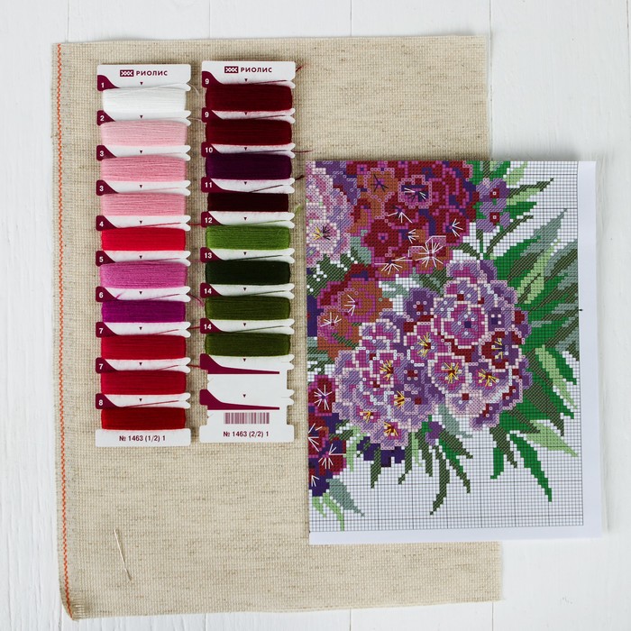 Набор для вышивания крестиком "Турецкая гвоздика"