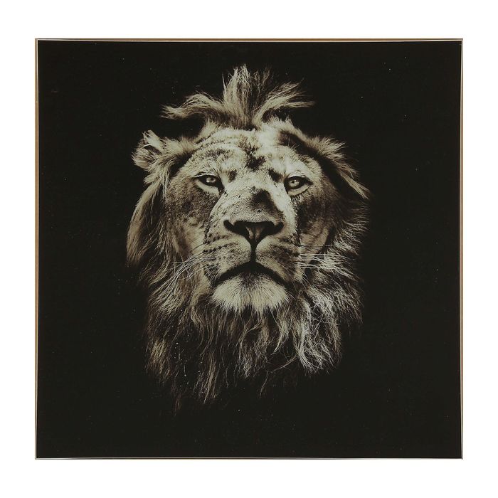 Картина на стекле "Львиная власть"