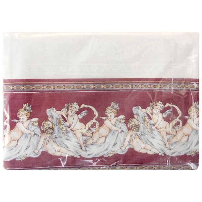 Наволочки Этель "Ангелы", размер 50х70 см-2 шт., ранфорс-люкс, цвет бордо, 138 г/м2