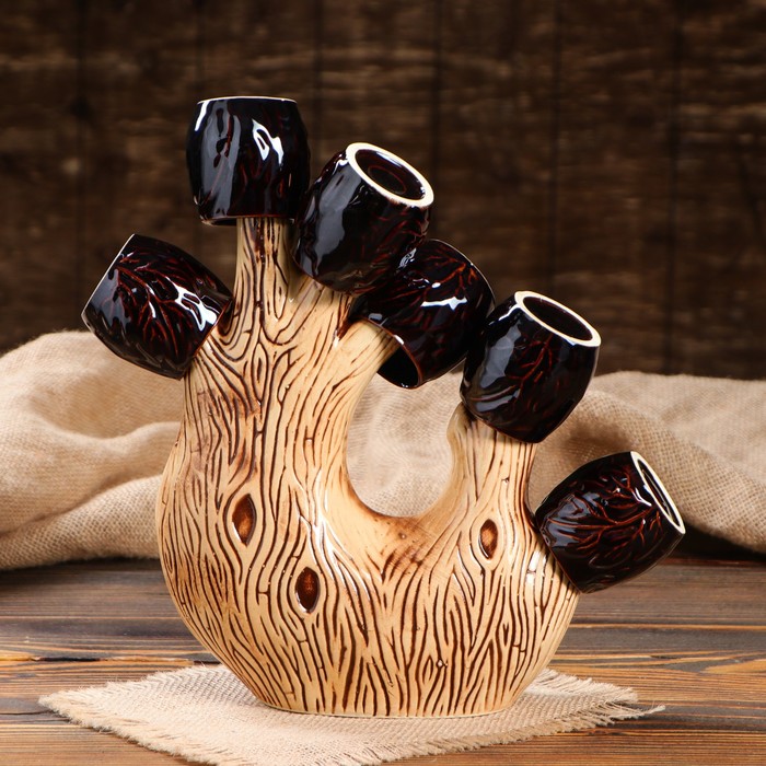 Штоф с рюмками "Дубрава" 7 предметов: штоф 1 л, стаканы 0,25 л