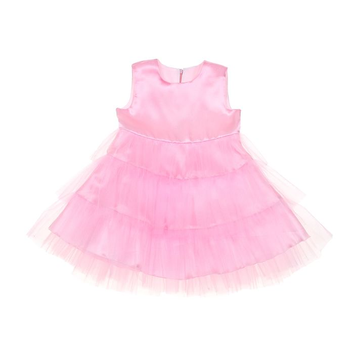 Платье нарядное для девочки, рост 104 см (28), цвет светло-розовый 314-350