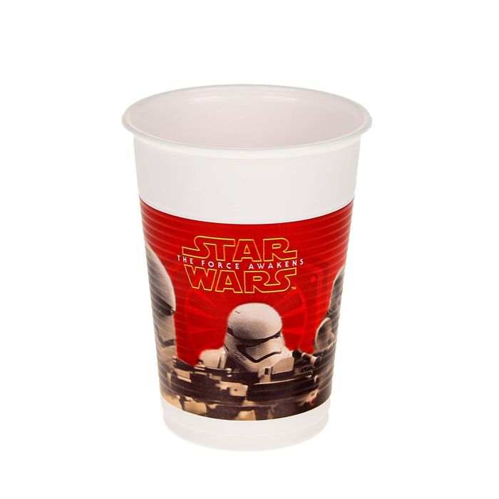 Набор пластиковых стаканов "Звёздные войны 7", 8 шт., 200 мл