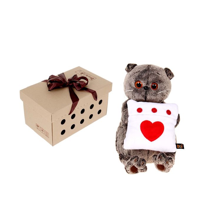 Мягкая игрушка «Басик с подушечкой», 30 см